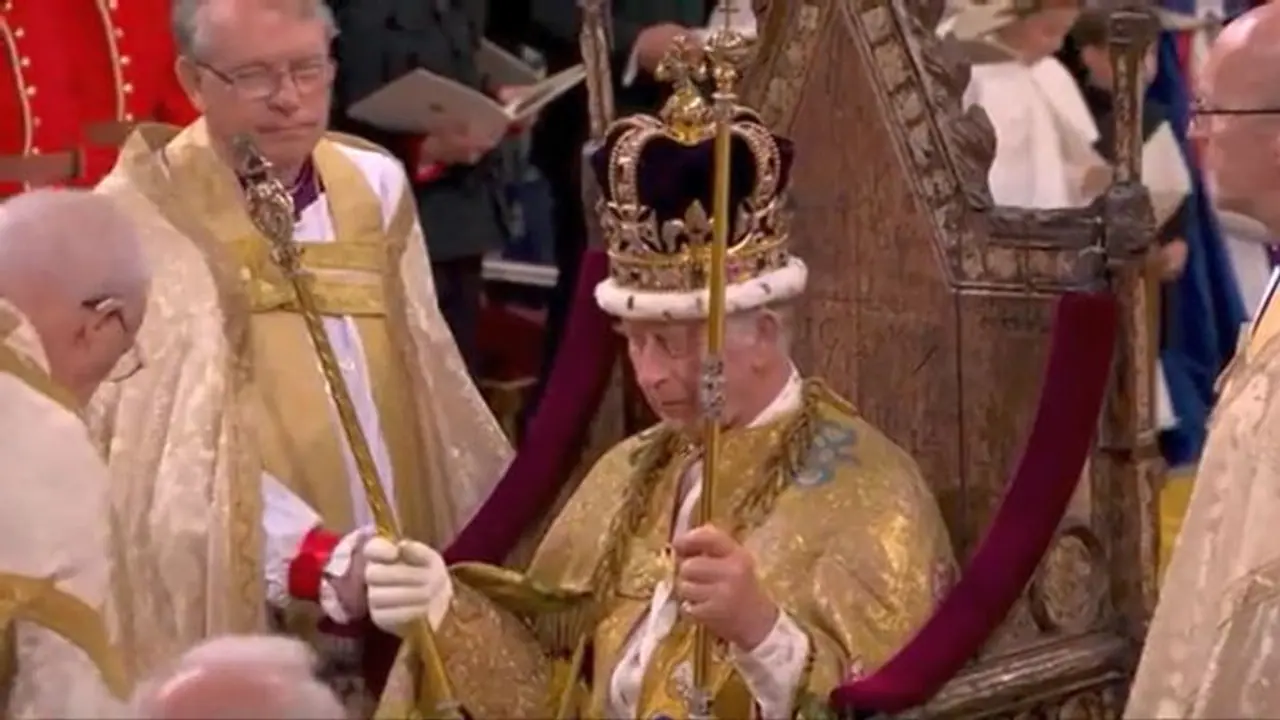 The Crown that King Charles wears: Made of solid gold, weighs 1.8 kg