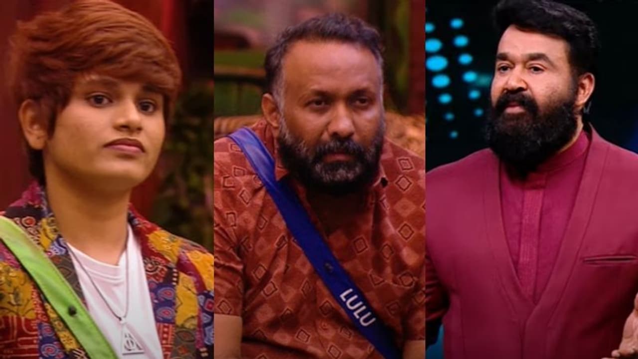 ടോയ്ലറ്റിലെ കൈയാങ്കളി; ബിഗ് ബോസ് മത്സരാര്ഥികളെ ചോദ്യം ചെയ്ത് മോഹന്ലാല് ടോയ്ലറ്റിലെ കൈയാങ്കളി; ബിഗ് ബോസ് മത്സരാര്ഥികളെ ചോദ്യം ചെയ്ത് മോഹന്ലാല്