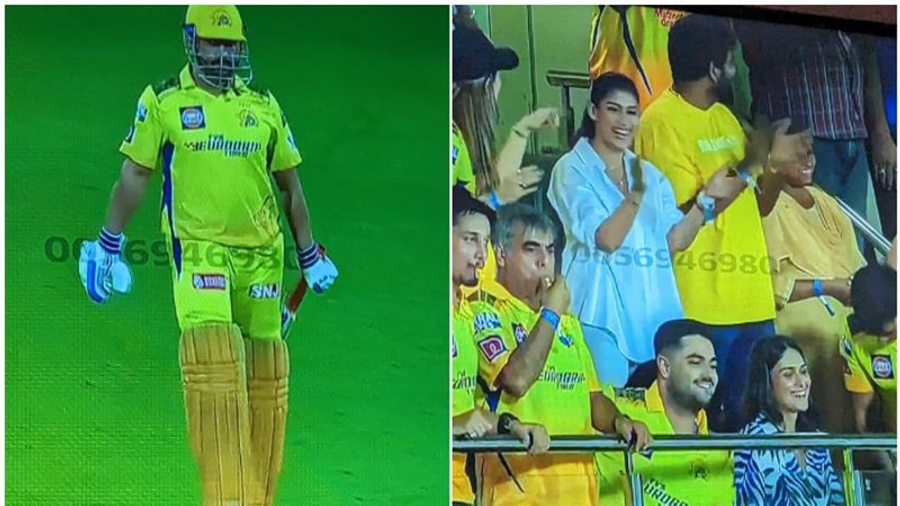 ആരവങ്ങൾക്ക് നടുവിലേക്ക് 'തല'യുടെ വരവ്; ഫാൻ ഗേളായി മാറി ലേഡി സൂപ്പർസ്റ്റാർ, 'വിസില്‍ പോട്ട്' വമ്പൻ ആഘോഷം