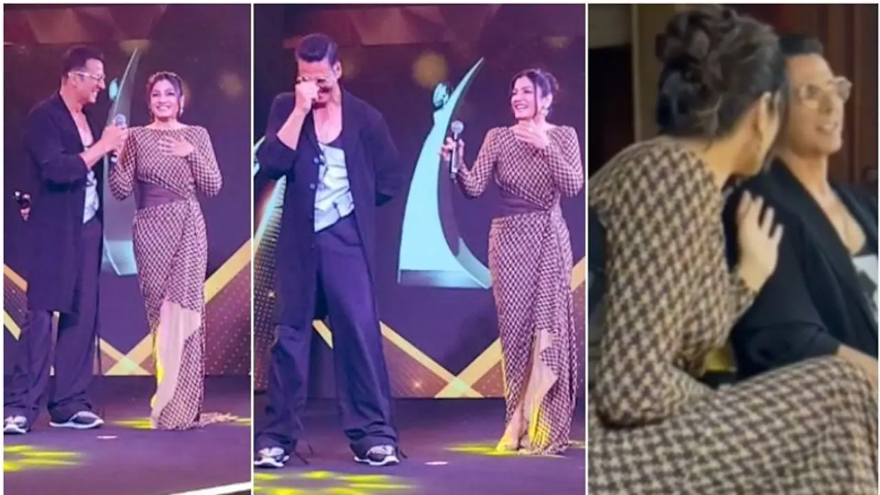 20 ವರ್ಷದ ಬಳಿಕ ಒಟ್ಟಿಗೆ ಕಾಣಿಸಿಕೊಂಡ ಮಾಜಿ ಜೋಡಿ ಅಕ್ಷಯ್ ರವೀನಾ: ಇಬ್ಬರೂ ತಬ್ಬಿ ಮಾತಾಡಿದ ವಿಡಿಯೋ ವೈರಲ್ 