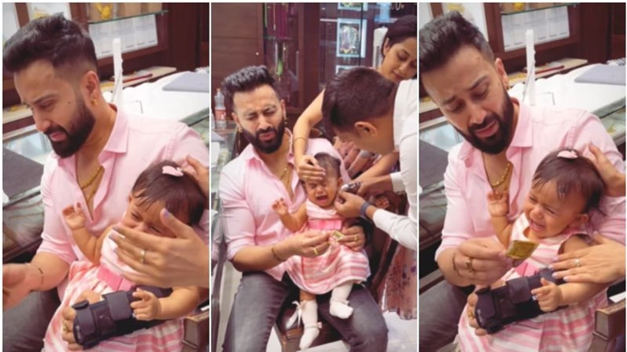 ಮಗಳಿಗೆ ಕಿವಿ ಚುಚ್ಚುವಾಗ ಕಣ್ಣೀರಿಟ್ಟ ಚಂದು ಗೌಡ; ಭಾವುಕ ವಿಡಿಯೋ ವೈರಲ್ ಮಗಳಿಗೆ ಕಿವಿ ಚುಚ್ಚುವಾಗ ಕಣ್ಣೀರಿಟ್ಟ ಚಂದು ಗೌಡ; ಭಾವುಕ ವಿಡಿಯೋ ವೈರಲ್