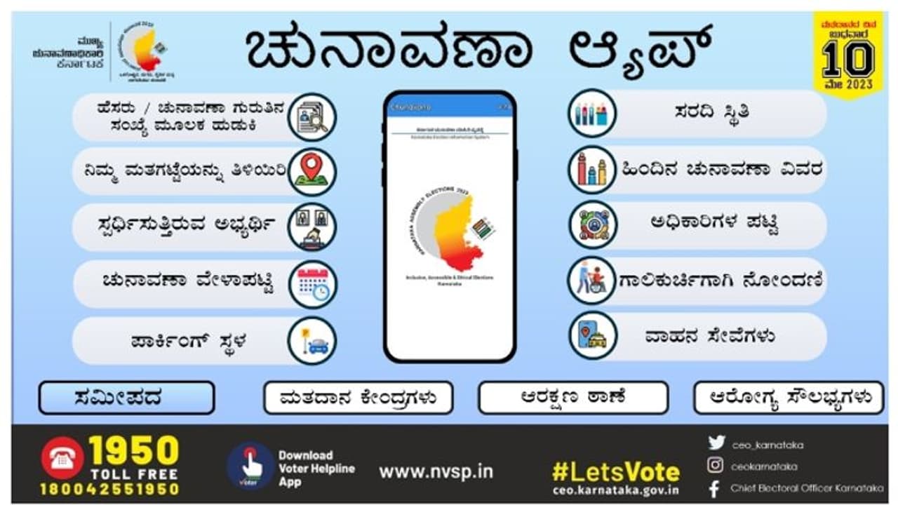 ಮೊಬೈಲ್ನಲ್ಲಿ ಈ ಆ್ಯಪ್ ಇದ್ರೆ ಸಾಕು, ಮತಗಟ್ಟೆ ಹುಡುಕೋಕೆ ಇನ್ಯಾರ್ ಬೇಕು? ಮೊಬೈಲ್ನಲ್ಲಿ ಈ ಆ್ಯಪ್ ಇದ್ರೆ ಸಾಕು, ಮತಗಟ್ಟೆ ಹುಡುಕೋಕೆ ಇನ್ಯಾರ್ ಬೇಕು?