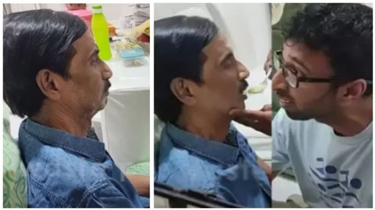 மனோ பாலாவின் இறுதி நாட்கள்... அப்பாவை சாப்பிட வைக்க பாட்டு பாடிய மகன் ஹரிஷ்! கண் கலங்க வைக்கும் வீடியோ! மனோ பாலாவின் இறுதி நாட்கள்... அப்பாவை சாப்பிட வைக்க பாட்டு பாடிய மகன் ஹரிஷ்! கண் கலங்க வைக்கும் வீடியோ!