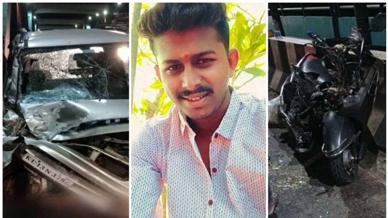 കോഴിക്കോട് വാഹനാപകടം; കെ മുരളീധരന് എംപിയുടെ ഡ്രൈവറും മകനും മരിച്ചു കോഴിക്കോട് വാഹനാപകടം; കെ മുരളീധരന് എംപിയുടെ ഡ്രൈവറും മകനും മരിച്ചു