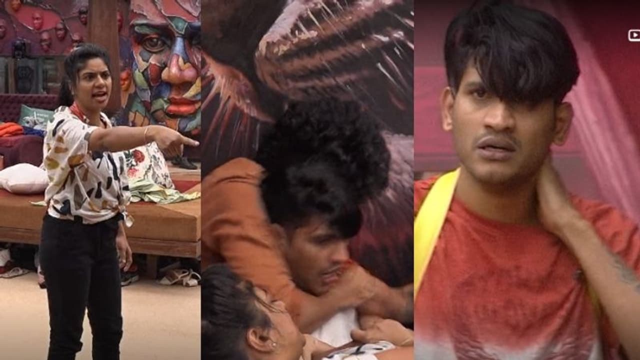 അഖിലിന്റെ കഴുത്തിന് പിടിച്ച് വലിച്ച് സാഗർ, കടിച്ച് റെനീഷ, കയ്യാങ്കളി; കട്ടക്കലിപ്പിൽ ബിഗ് ബോസ് അഖിലിന്റെ കഴുത്തിന് പിടിച്ച് വലിച്ച് സാഗർ, കടിച്ച് റെനീഷ, കയ്യാങ്കളി; കട്ടക്കലിപ്പിൽ ബിഗ് ബോസ്