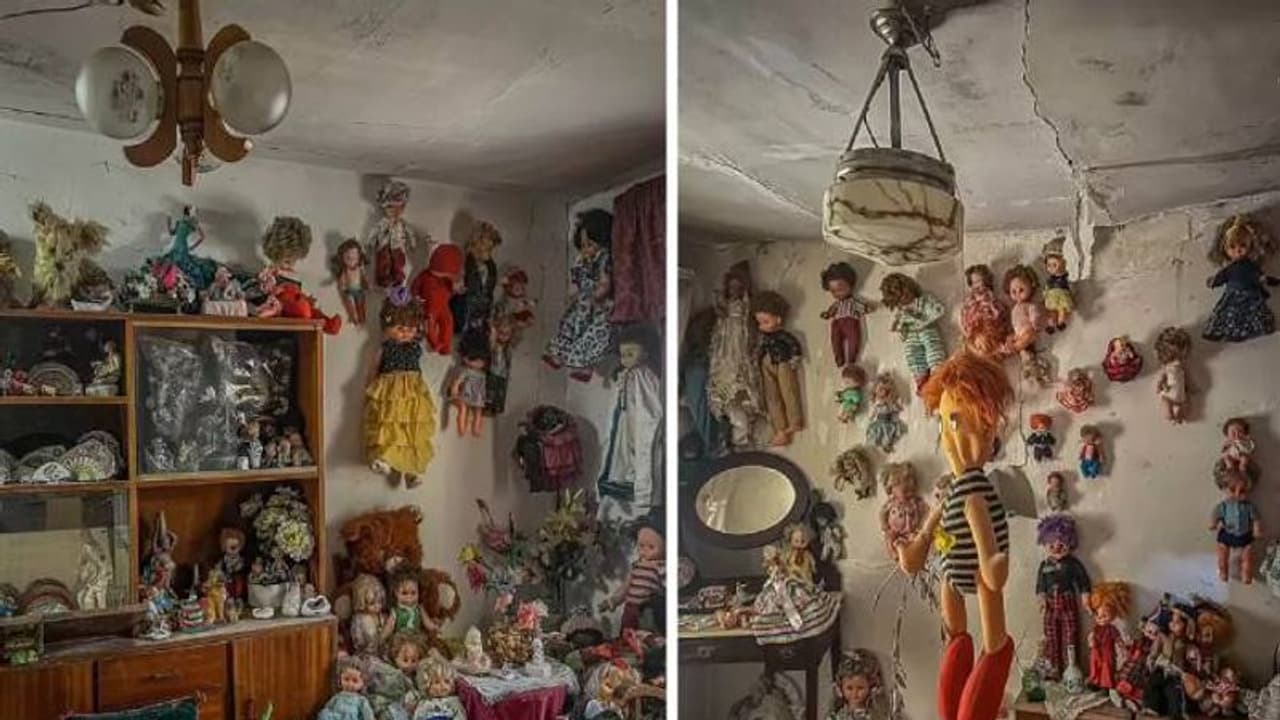 ഉപേക്ഷിക്കപ്പെട്ട വീട്ടിൽ ഇപ്പോഴും ആയിരത്തിലധികം പാവകൾ; എല്ലാം മരിച്ചുപോയ മക്കൾക്കായി അമ്മ ശേഖരിച്ചത് ഉപേക്ഷിക്കപ്പെട്ട വീട്ടിൽ ഇപ്പോഴും ആയിരത്തിലധികം പാവകൾ; എല്ലാം മരിച്ചുപോയ മക്കൾക്കായി അമ്മ ശേഖരിച്ചത്