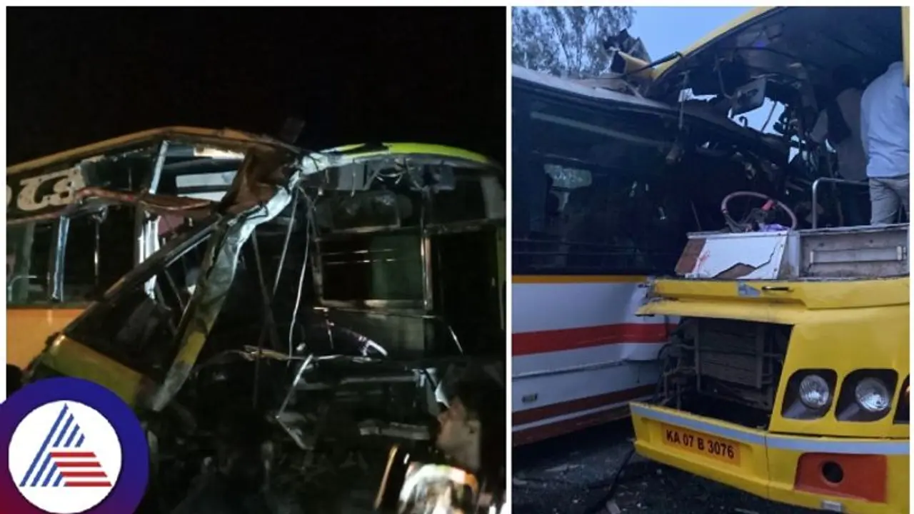 Shivamogga: ಖಾಸಗಿ ಬಸ್ಗಳ ನಡುವೆ ಭೀಕರ ಅಪಘಾತ: 10ಕ್ಕೂ ಅಧಿಕ ಸಾವು, 70 ಮಂದಿಗೆ ಗಾಯ! Shivamogga: ಖಾಸಗಿ ಬಸ್ಗಳ ನಡುವೆ ಭೀಕರ ಅಪಘಾತ: 10ಕ್ಕೂ ಅಧಿಕ ಸಾವು, 70 ಮಂದಿಗೆ ಗಾಯ!