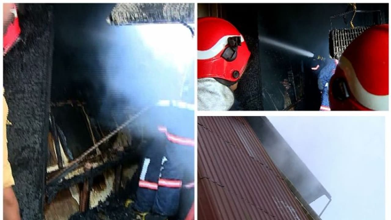 കുന്നംകുളത്ത് വസ്ത്രവ്യാപാര സ്ഥാപനത്തിൽ തീപിടിത്തം, ഫയർഫോഴ്സ് സംഘം സ്ഥലത്ത് 