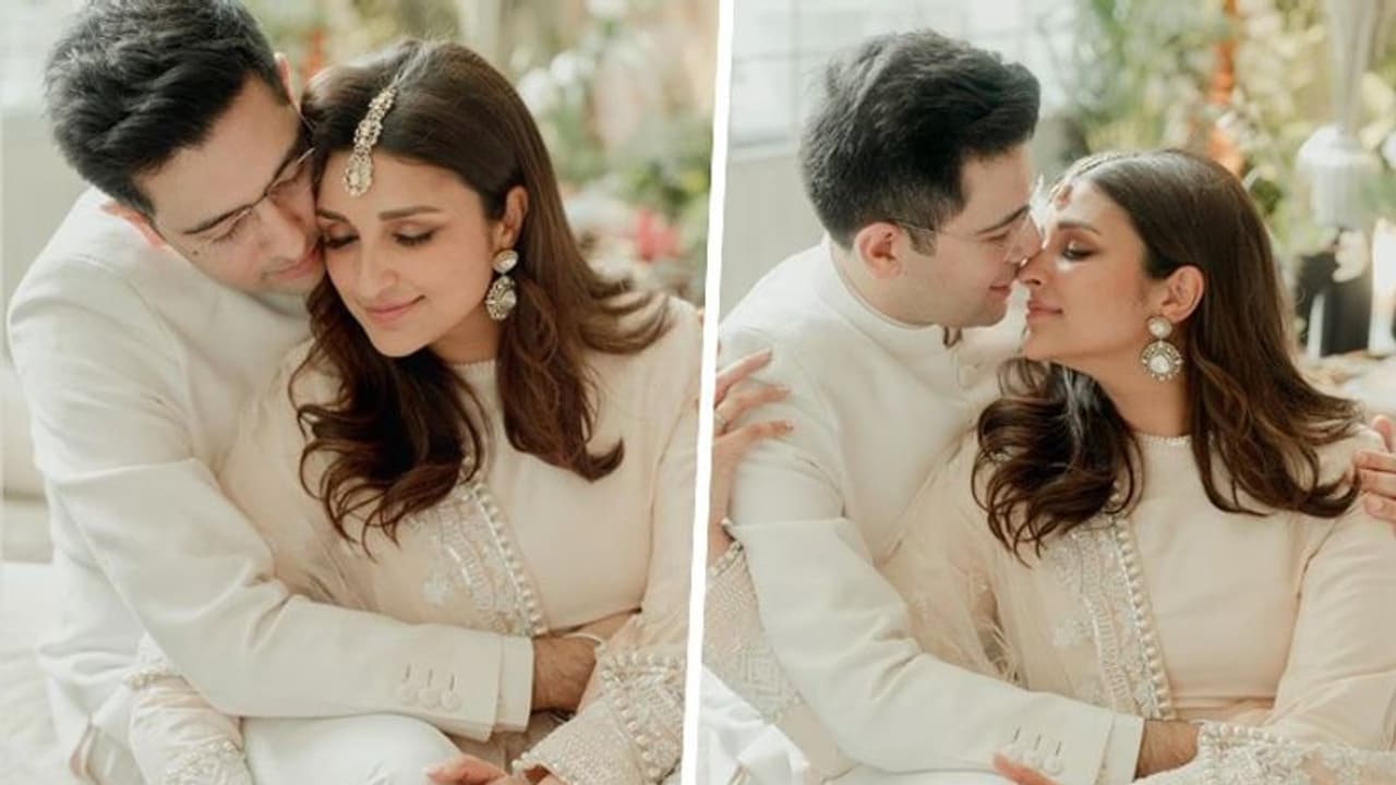 Viral Video: Raghav Chadha kisses Parineeti Chopra as his fiancé dances to Ve Maahi WATCH Viral Video: Raghav Chadha kisses Parineeti Chopra as his fiancé dances to Ve Maahi WATCH