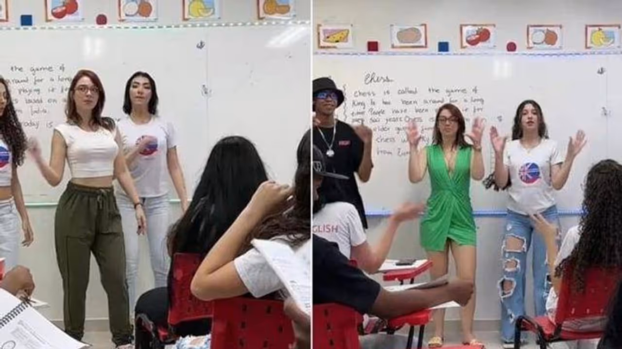 വിദ്യാർത്ഥികളോടൊപ്പം 'സെക്സി ഡാൻസ്' വീഡിയോ ചിത്രീകരണം; അധ്യാപികയെ പിരിച്ചുവിട്ടു വിദ്യാർത്ഥികളോടൊപ്പം 'സെക്സി ഡാൻസ്' വീഡിയോ ചിത്രീകരണം; അധ്യാപികയെ പിരിച്ചുവിട്ടു