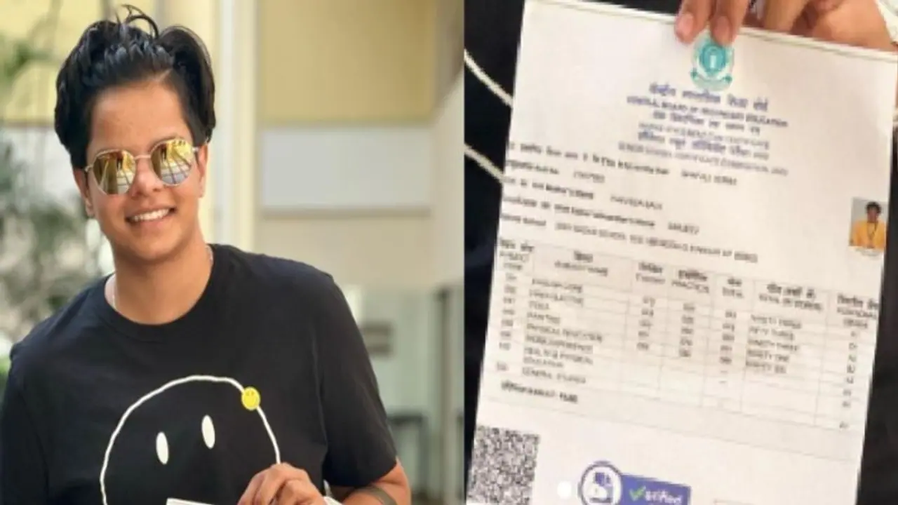 12 ஆம் வகுப்பு சிபிஎஸ்இ மார்க்ஷீட்டை வெளியிட்ட ஷஃபாலி வர்மா! 12 ஆம் வகுப்பு சிபிஎஸ்இ மார்க்ஷீட்டை வெளியிட்ட ஷஃபாலி வர்மா!