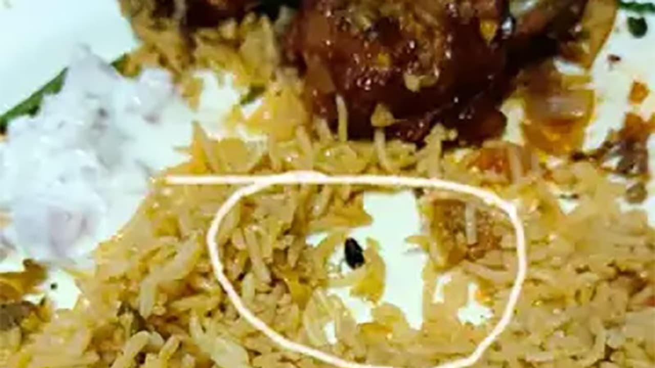 புதுச்சேரியில் தொழிலதிபருக்கு கரப்பான் பூச்சி பிரியாணி பரிமாறிய பிரபல உணவகம்!