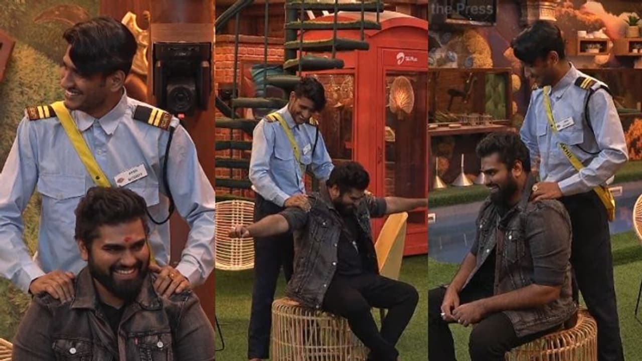 'അളിയൻ മനസ്സിൽ ചിന്തിച്ചാൽ നമ്മൾ മാനത്ത്..', റോബിന് സ്പെഷ്യൽ മസ്സാജ് ചെയ്ത് മാരാർ 'അളിയൻ മനസ്സിൽ ചിന്തിച്ചാൽ നമ്മൾ മാനത്ത്..', റോബിന് സ്പെഷ്യൽ മസ്സാജ് ചെയ്ത് മാരാർ