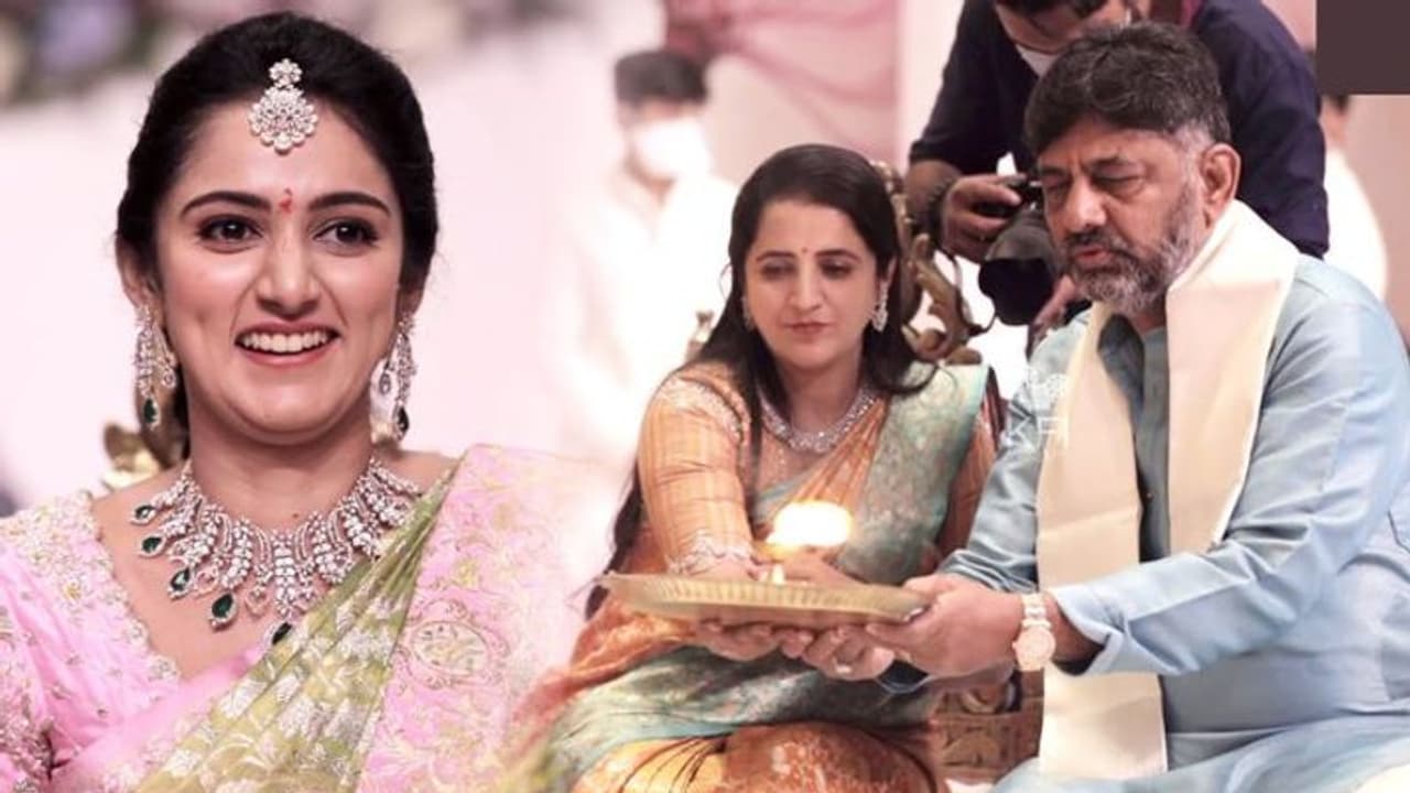 டி.கே.சிவகுமாரின் மகள் யார்? அவர் யாரை திருமணம் செய்துள்ளார் தெரியுமா?