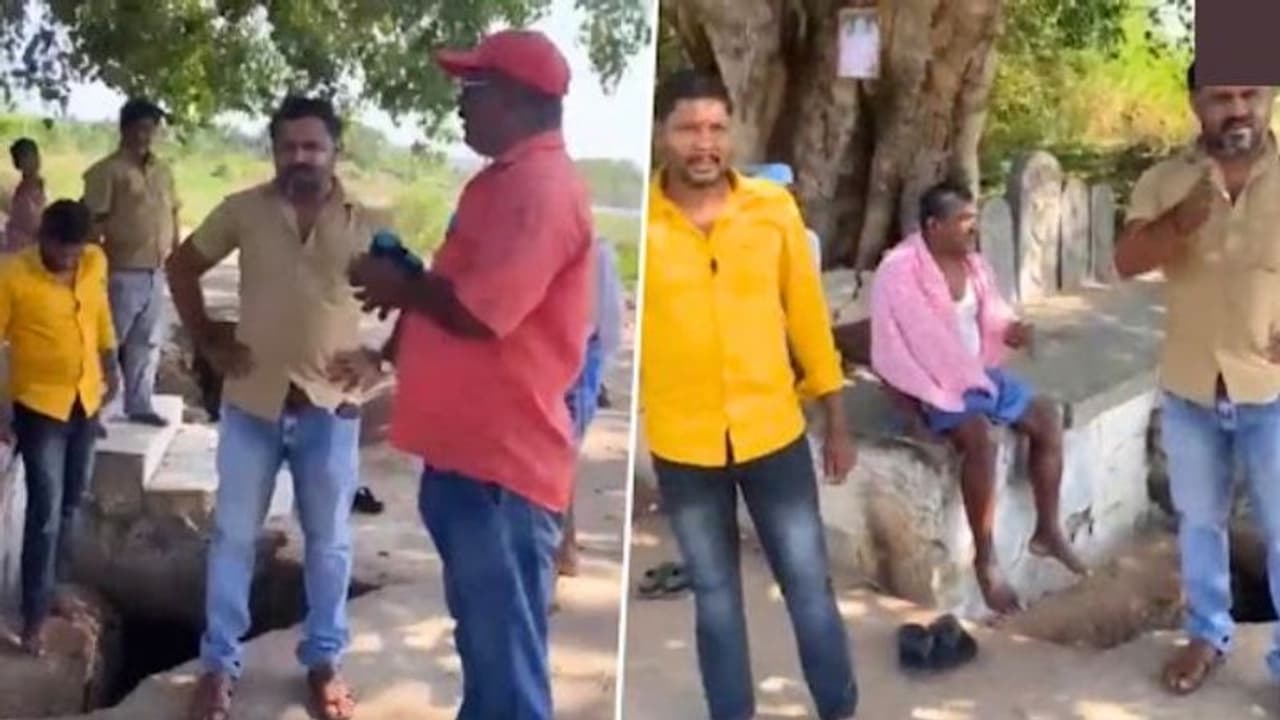 கரண்ட் பில் கட்ட மாட்டோம்.. காங்கிரஸ் வாக்குறுதி என்னாச்சு.! மின்வாரிய ஊழியரிடம் வம்புக்கு போன கிராமத்தினர் கரண்ட் பில் கட்ட மாட்டோம்.. காங்கிரஸ் வாக்குறுதி என்னாச்சு.! மின்வாரிய ஊழியரிடம் வம்புக்கு போன கிராமத்தினர்