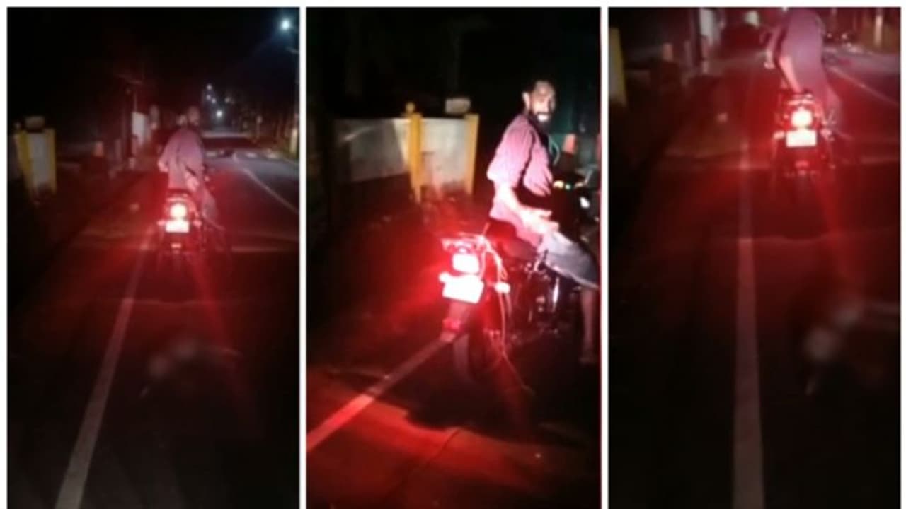 മിണ്ടാപ്രാണിയോട് ക്രൂരത; നായയെ ബൈക്കിന് പിന്നിൽ കെട്ടി വലിച്ചിഴച്ചു; സംഭവത്തിൽ അന്വേഷണം