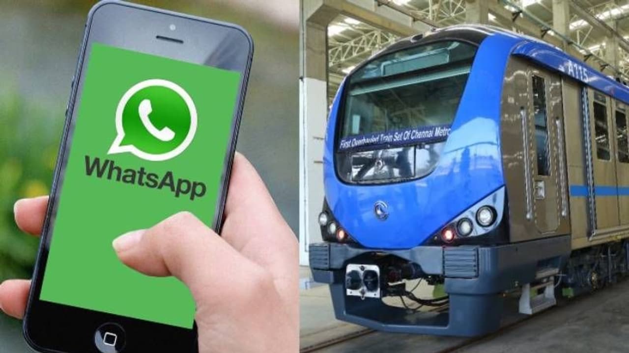 குட்நியூஸ்! இனி வாட்ஸ் அப் லேயே மெட்ரோ ரயில் டிக்கெட் பெறலாம்.. எப்படி தெரியுமா? குட்நியூஸ்! இனி வாட்ஸ் அப் லேயே மெட்ரோ ரயில் டிக்கெட் பெறலாம்.. எப்படி தெரியுமா?