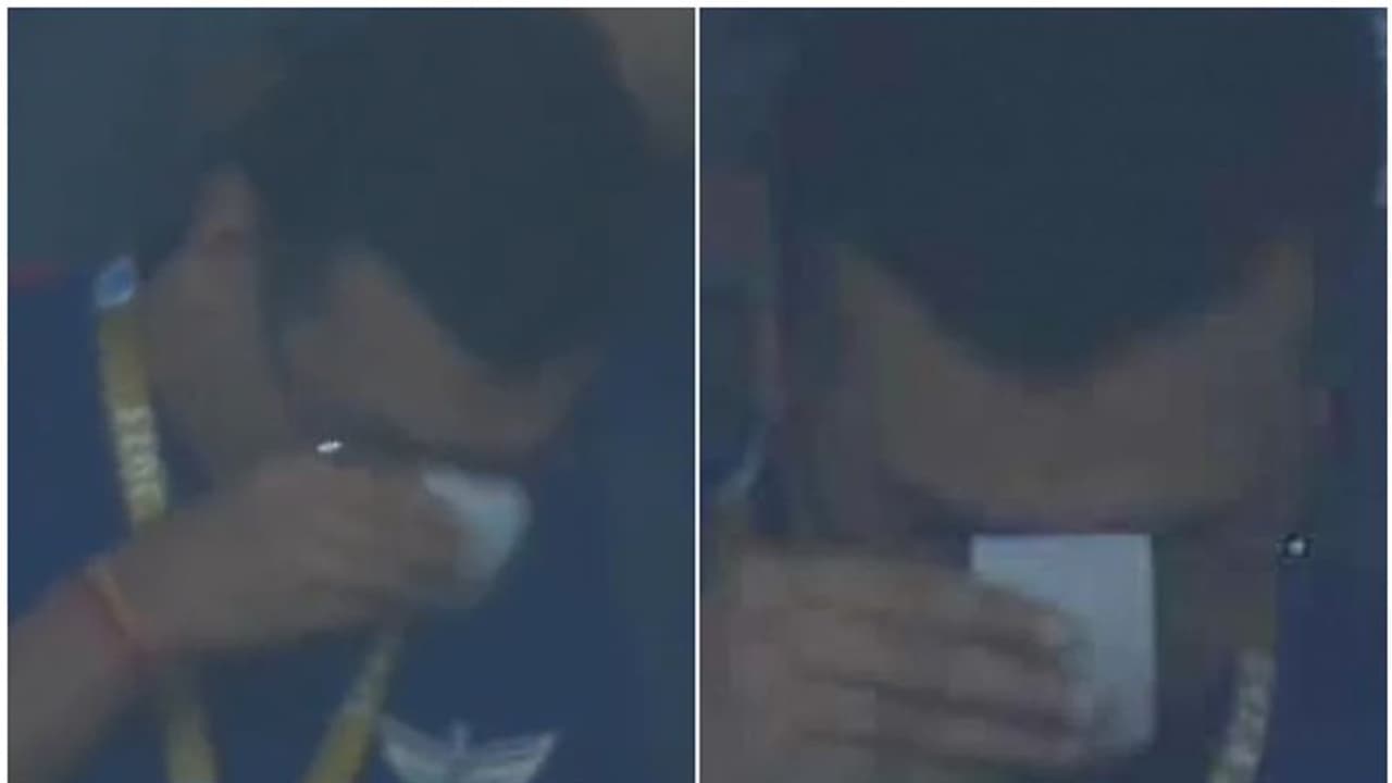 എങ്ങനെയെങ്കിലും ഒന്ന് കരകയറ്റി തരേണമേ..! നെഞ്ചിടിച്ച സമയത്ത് കണ്ണീരോടെ പ്രാര്‍ത്ഥിച്ച് ടീം ഉടമ, വൈറലായി വീഡിയോ