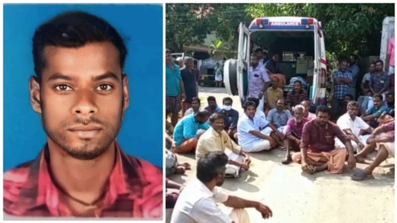 മരംവെട്ടുന്നതിനിടെ ഷോക്കേറ്റ് മരണം; യുവാവിന്റെ മൃതദേഹവുമായി കെഎസ്ഇബി ഓഫീസിന് മുന്നിൽ പ്രതിഷേധം