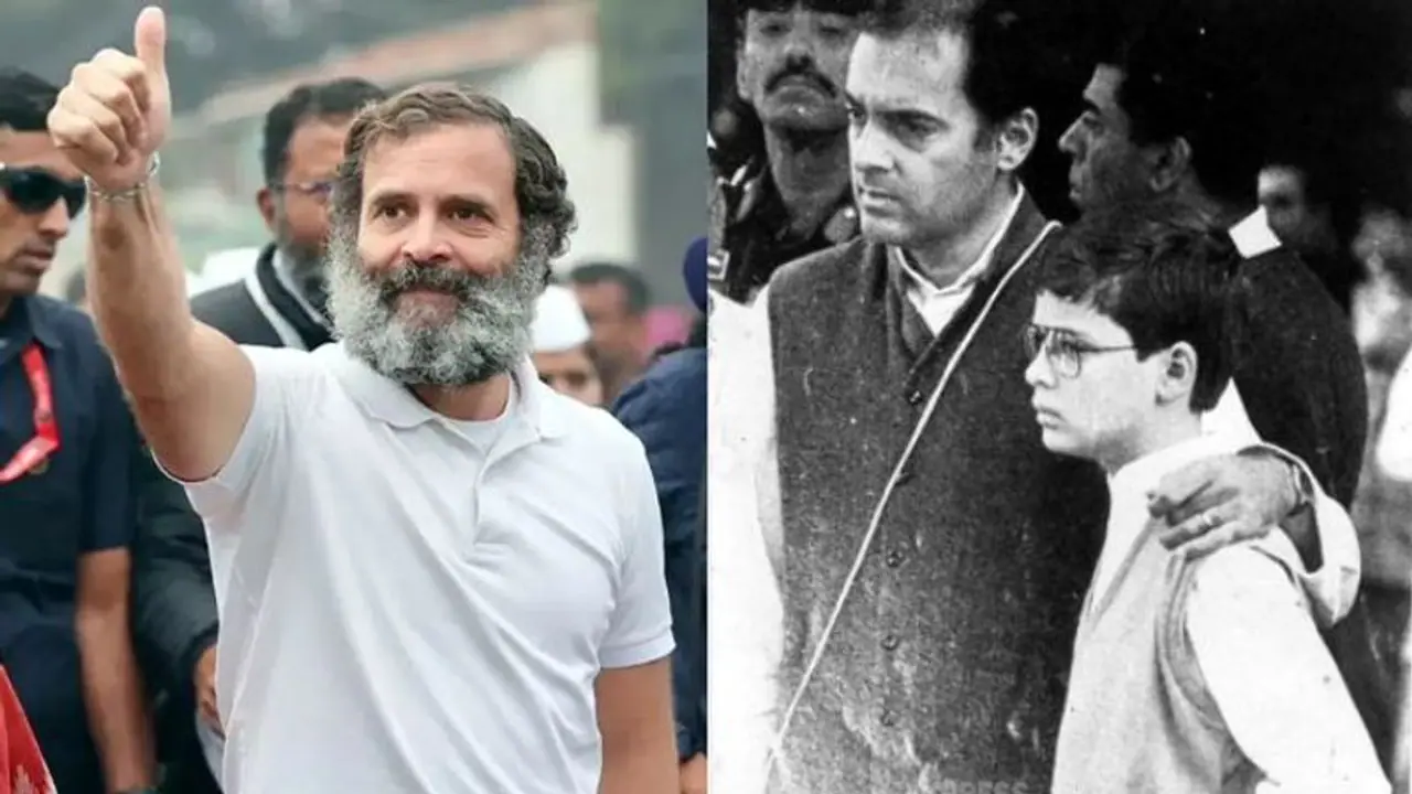 Rahul Gandhi pays tribute to Rajiv Gandhi on his birth anniversary in Ladakh Rahul Gandhi pays tribute to Rajiv Gandhi on his birth anniversary in Ladakh
