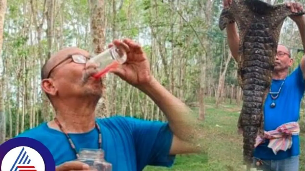 ಅಲ್ಕೋಹಾಲ್ಗೆ ಮೊಸಳೆ ರಕ್ತ ಸೇರಿಸಿ ಕುಡಿಯೋ ಉದ್ಯಮಿ, ದೇಹ ಫಿಟ್ ಆಗಿಡೋ ಟಾನಿಕ್ ಅಂತೆ! ಅಲ್ಕೋಹಾಲ್ಗೆ ಮೊಸಳೆ ರಕ್ತ ಸೇರಿಸಿ ಕುಡಿಯೋ ಉದ್ಯಮಿ, ದೇಹ ಫಿಟ್ ಆಗಿಡೋ ಟಾನಿಕ್ ಅಂತೆ!