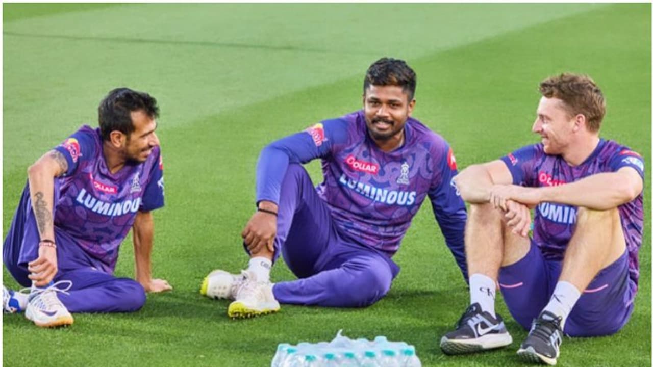 ചിലപ്പൊ ബിരിയാണി കിട്ടിയാലോയെന്ന് സഞ്ജു! ഡക്ക് പാന്‍കേക്കാണെന്ന് ബട്‌ലര്‍; ചിരിയടക്കാനാവാതെ ആരാധകര്‍