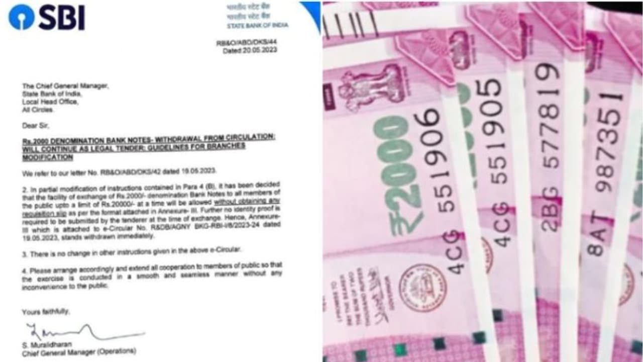2000 രൂപയുടെ നോട്ട് മാറാന്‍ പ്രത്യേക ഫോമില്ല, തിരിച്ചറിയല്‍ രേഖയും ആവശ്യമില്ലെന്ന് എസ്ബിഐ