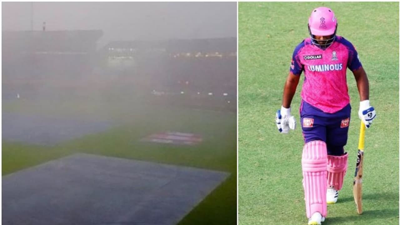 ബംഗളൂരുവില്‍ മഴയോട് മഴ! വെള്ളത്തിലായത് രാജസ്ഥാന്‍ റോയല്‍സിന്റെ പ്രതീക്ഷകള്‍; സാധ്യതകളിങ്ങനെ