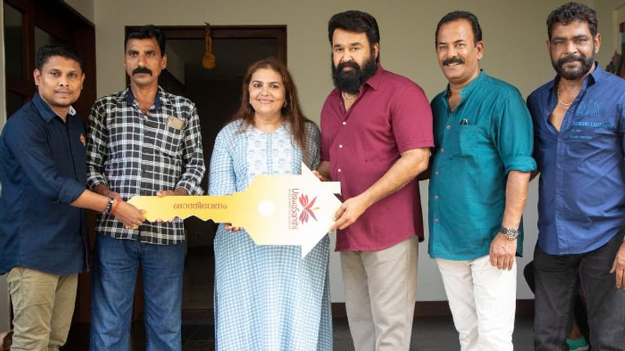 വാക്കുപാലിച്ച് മോഹൻലാല്‍, പ്രളയത്തില്‍ രക്ഷാപ്രവര്‍ത്തനത്തിനിടെ മരിച്ച ലിനുവിന്റെ കുടുംബത്തിന് വീടായി