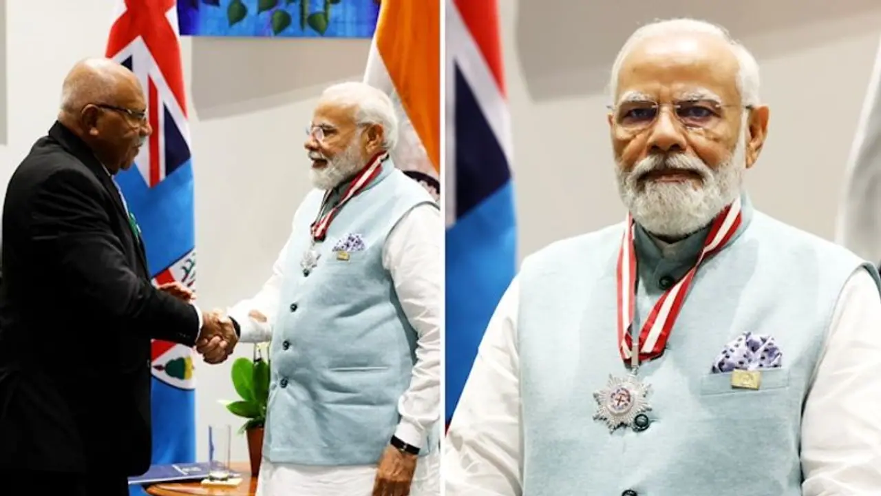 PM Modi conferred 'Companion of the Order', highest honour of Fiji in Recognition of His Global Leadership