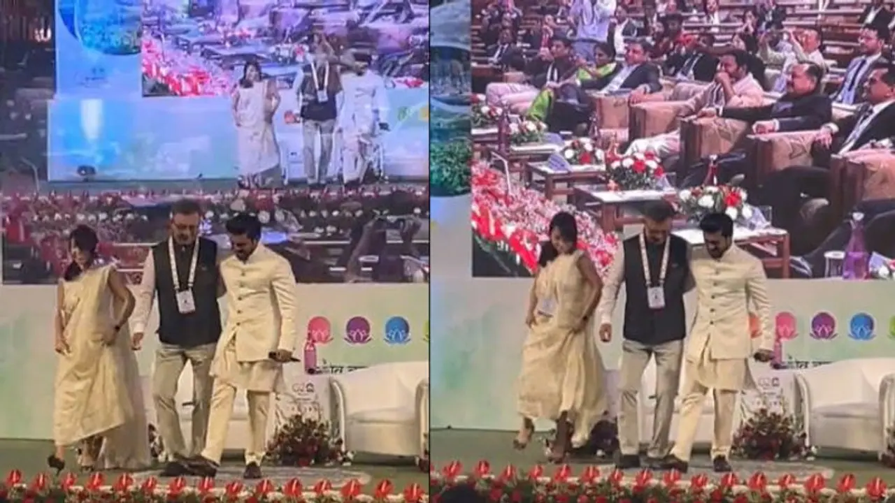 G20 Summit ಸಭೆಯಲ್ಲಿ ರಾಮ್ ಚರಣ ಭಾಗಿ, ಅಂತಾರಾಷ್ಟ್ರೀಯ ಗಣ್ಯರ ಜೊತೆ ನಾಟು ನಾಟು ಸ್ಟೆಪ್ಸ್! G20 Summit ಸಭೆಯಲ್ಲಿ ರಾಮ್ ಚರಣ ಭಾಗಿ, ಅಂತಾರಾಷ್ಟ್ರೀಯ ಗಣ್ಯರ ಜೊತೆ ನಾಟು ನಾಟು ಸ್ಟೆಪ್ಸ್!