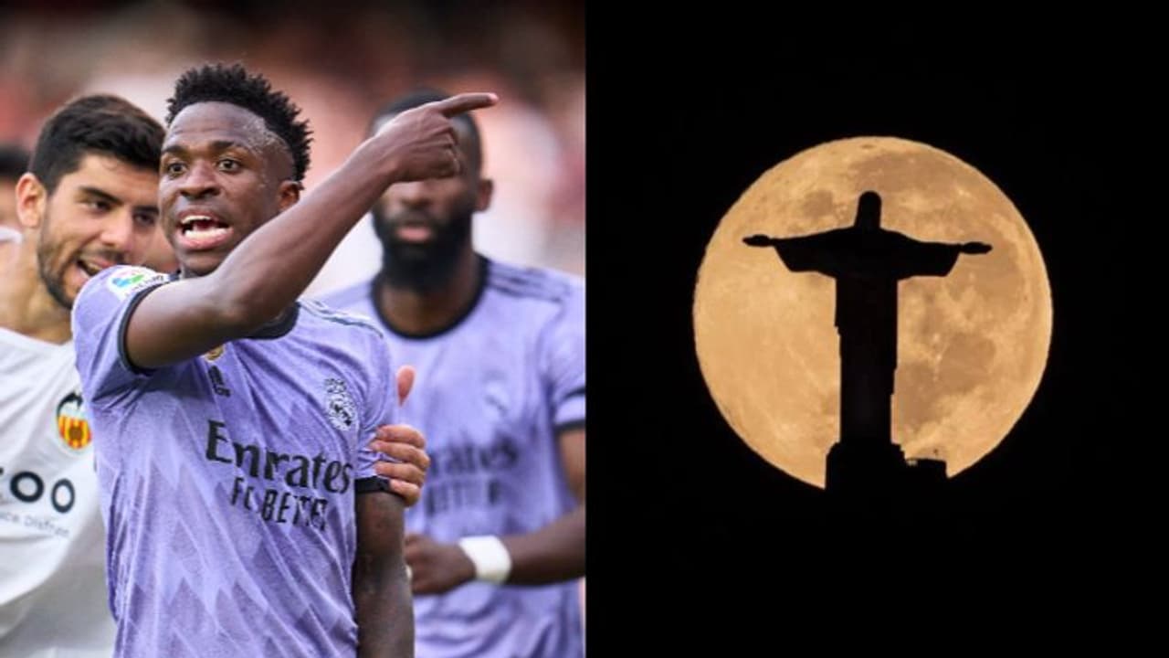 വംശീയാധിക്ഷേപം നേരിട്ട വിനീഷ്യസിന് ഐക്യദാര്‍ഢ്യം; ക്രൈസ്റ്റ് ദി റെഡീമറിലെ ദീപം അണച്ച് ബ്രസീല്‍ 