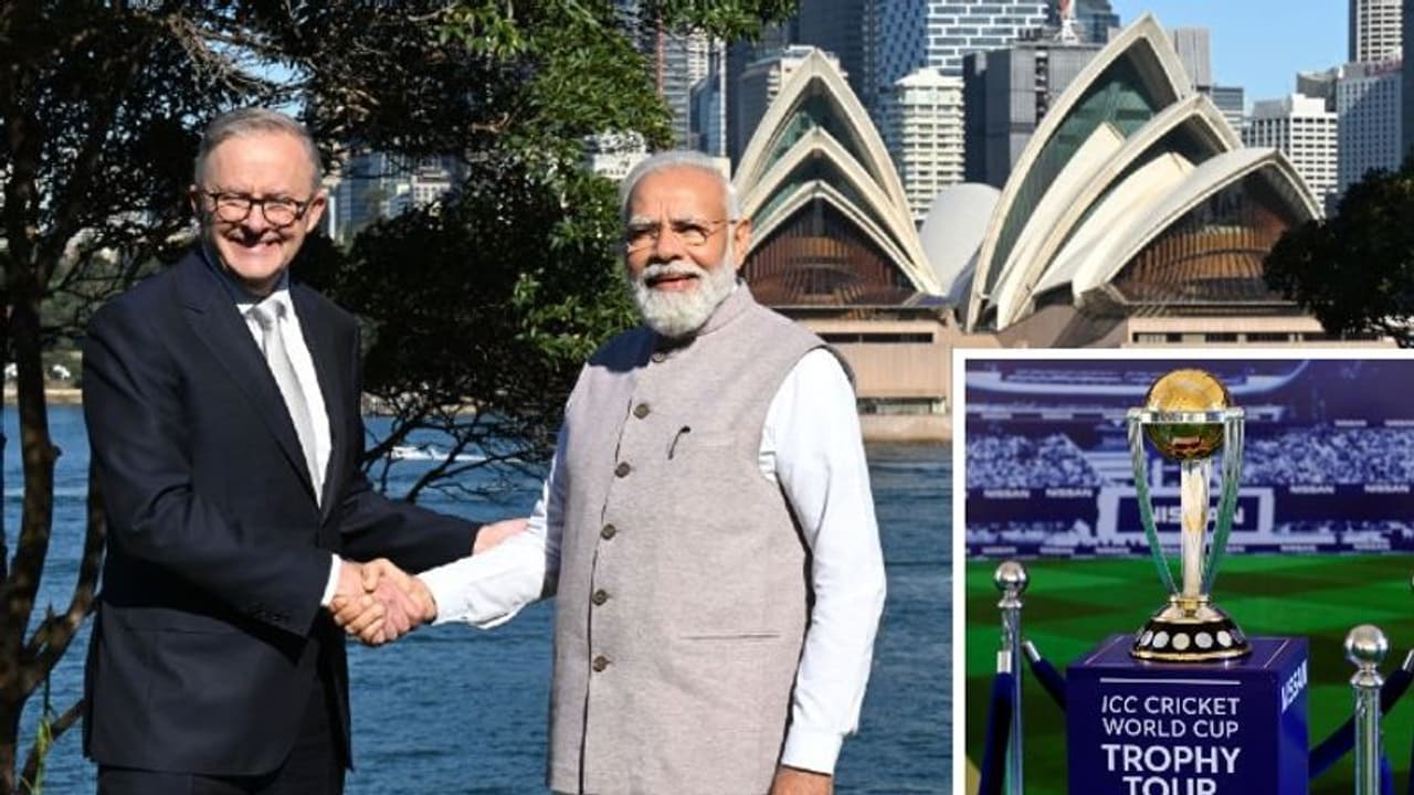 PM Modi states India Australia ties in 'T20 mode'; invites Albanese and fans for ICC ODI World Cup 2023 PM Modi states India Australia ties in 'T20 mode'; invites Albanese and fans for ICC ODI World Cup 2023