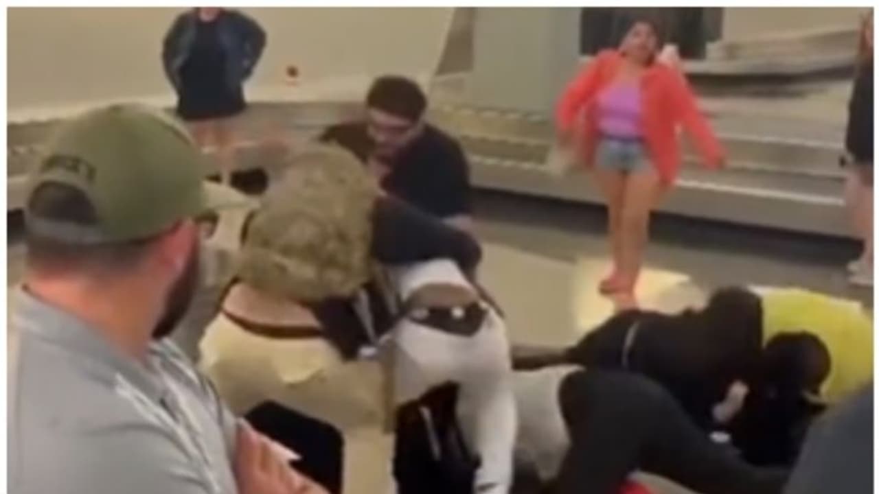 ചിക്കാഗോ വിമാനത്താവളത്തില്‍ കൂട്ടയടി; രണ്ട് പേര്‍ അറസ്റ്റില്‍ 