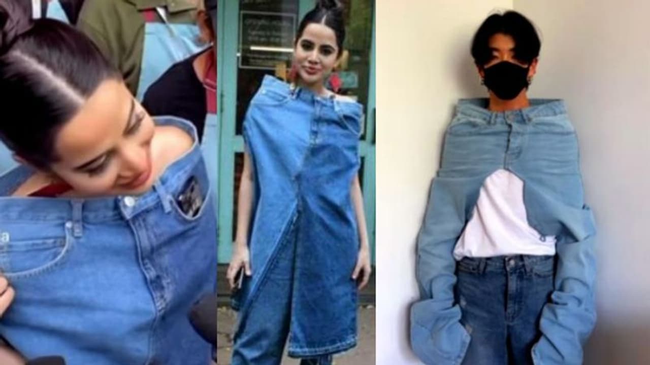 'ജീന്സ് ഇങ്ങനെയും ധരിക്കാം അല്ലേ?'; ഉർഫിയുടെ വസ്ത്രത്തെ ട്രോളി സോഷ്യല് മീഡിയ 'ജീന്സ് ഇങ്ങനെയും ധരിക്കാം അല്ലേ?'; ഉർഫിയുടെ വസ്ത്രത്തെ ട്രോളി സോഷ്യല് മീഡിയ