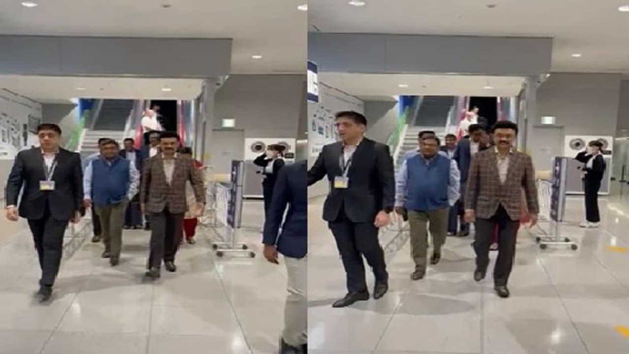 சிங்கப்பூரில் 2 நாள் சுற்றுப்பயணத்தை முடித்துக் கொண்ட மு.க.ஸ்டாலின்... கான்சாய் விமான நிலையம் வந்தடைந்தார்!!