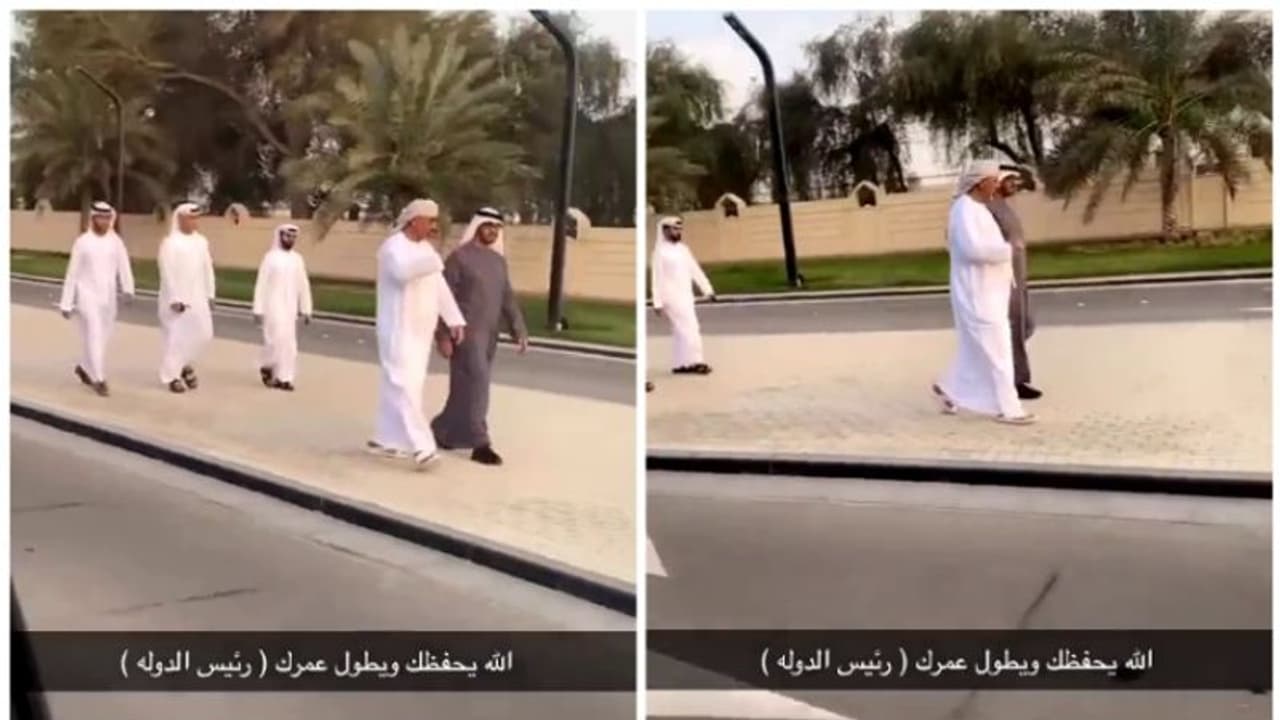 അകമ്പടിയില്ല, സുരക്ഷാ സേനയില്ല, റോഡ് തടയലുമില്ല; റോഡിലൂടെ നടക്കുന്ന യുഎഇ പ്രസിഡന്റിന് കൈയടിച്ച് സോഷ്യല് മീഡിയ അകമ്പടിയില്ല, സുരക്ഷാ സേനയില്ല, റോഡ് തടയലുമില്ല; റോഡിലൂടെ നടക്കുന്ന യുഎഇ പ്രസിഡന്റിന് കൈയടിച്ച് സോഷ്യല് മീഡിയ