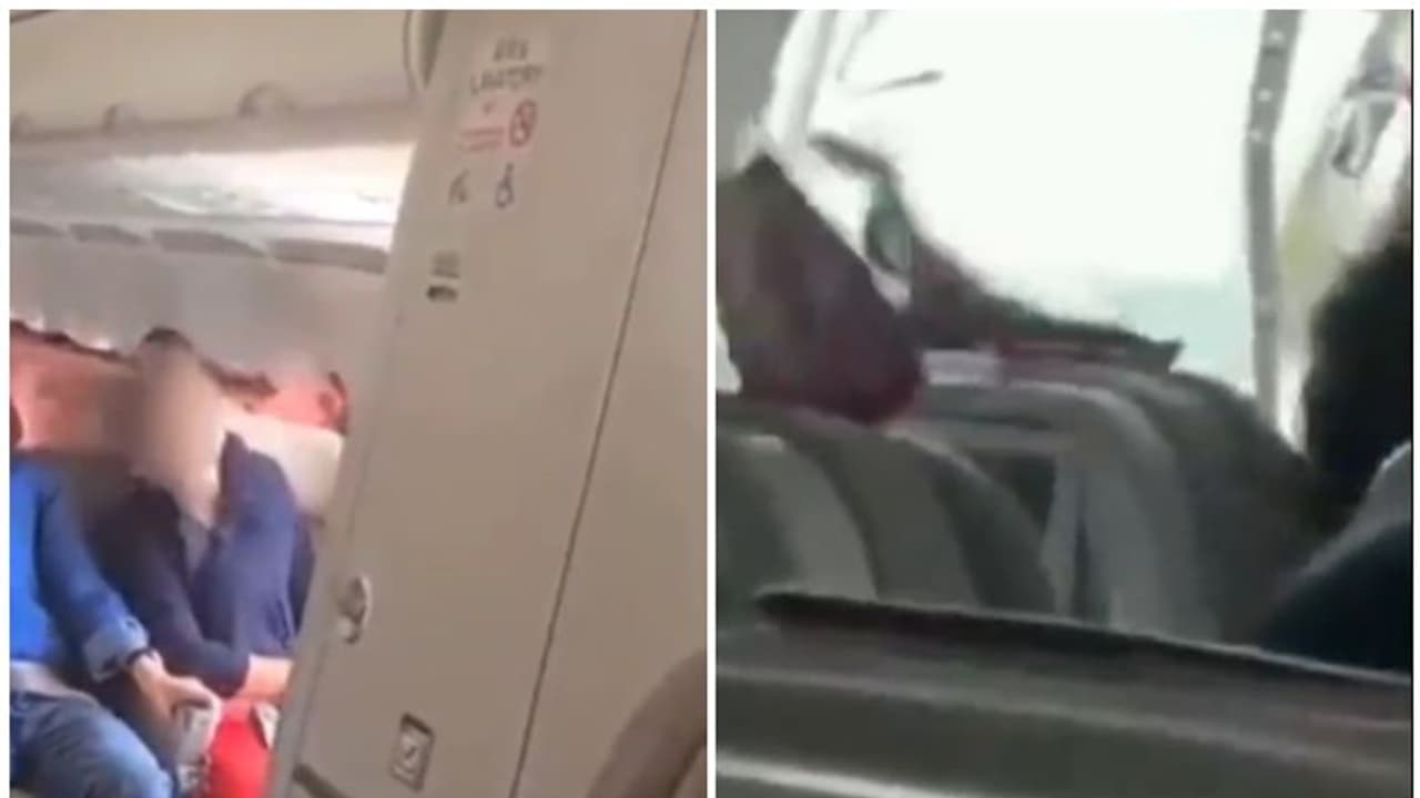 വിമാനത്തിന്റെ എമർജൻസി എക്സിറ്റ് തുറന്ന് യുവാവ്; കാരണം 'വിചിത്രം', നിലവിളിച്ച് യാത്രക്കാർ, 9 പേർ ചികിത്സ തേടി വിമാനത്തിന്റെ എമർജൻസി എക്സിറ്റ് തുറന്ന് യുവാവ്; കാരണം 'വിചിത്രം', നിലവിളിച്ച് യാത്രക്കാർ, 9 പേർ ചികിത്സ തേടി