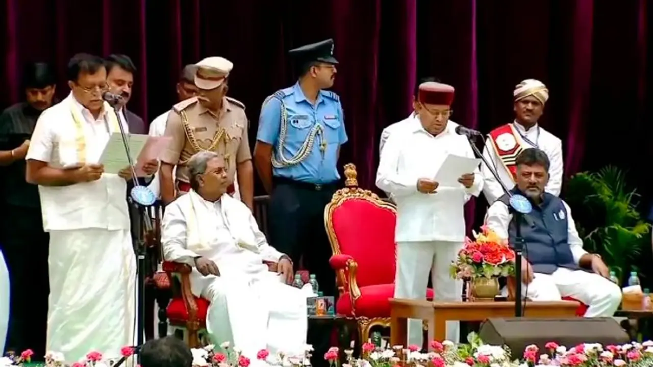 Karnataka cabinet: 24 MLAs, including 1 woman, take oath as ministers; check details Karnataka cabinet: 24 MLAs, including 1 woman, take oath as ministers; check details