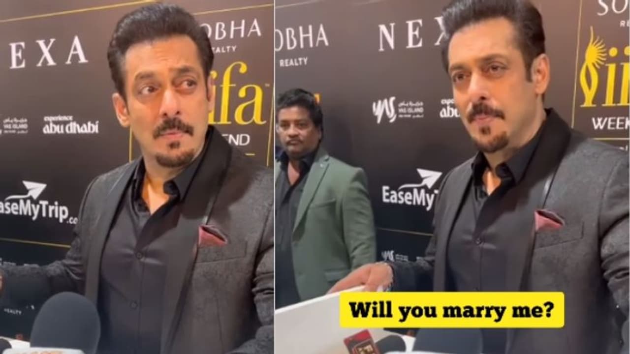 'വിൽ യു മാരി മീ'; സൽമാൻ ഖാനോട് ആരാധിക, മറുപടിയിൽ ഞെട്ടി ബോളിവുഡ് ! 'വിൽ യു മാരി മീ'; സൽമാൻ ഖാനോട് ആരാധിക, മറുപടിയിൽ ഞെട്ടി ബോളിവുഡ് !