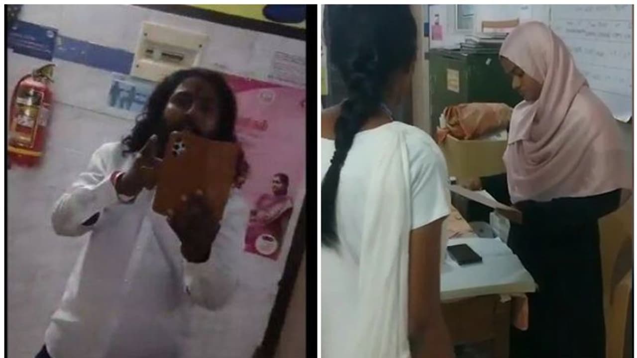 ഹിജാബ് ധരിച്ച ഡോക്ടറെ അധിക്ഷേപിച്ചു; ബിജെപി നേതാവിനെതിരെ കേസെടുത്തതോടെ മുങ്ങി, കണ്ടെത്താൻ പ്രത്യേക സംഘം ഹിജാബ് ധരിച്ച ഡോക്ടറെ അധിക്ഷേപിച്ചു; ബിജെപി നേതാവിനെതിരെ കേസെടുത്തതോടെ മുങ്ങി, കണ്ടെത്താൻ പ്രത്യേക സംഘം