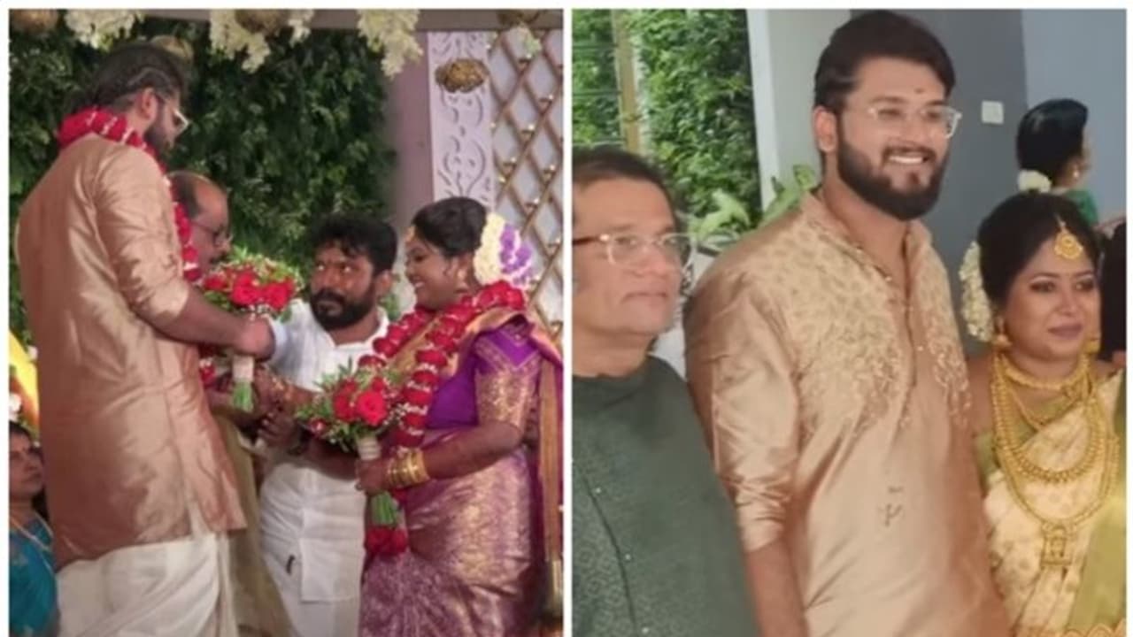 ഹരീഷ് പേരടിയുടെ മകൻ വിഷ്ണു വിവാഹിതനായി ഹരീഷ് പേരടിയുടെ മകൻ വിഷ്ണു വിവാഹിതനായി