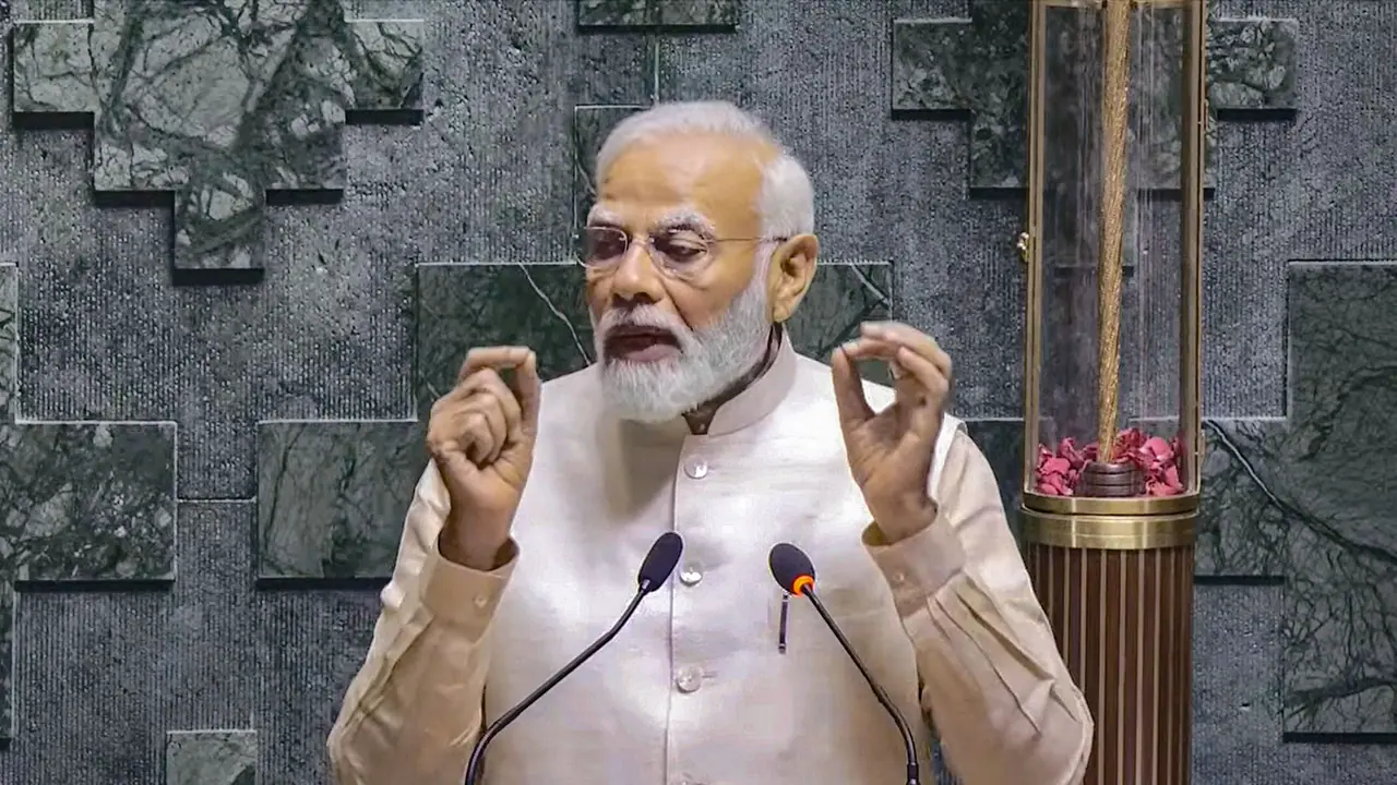 Inauguration Amid Controversy PM Narendra Modi Inaugurates New Parliament House See Pictures bsm