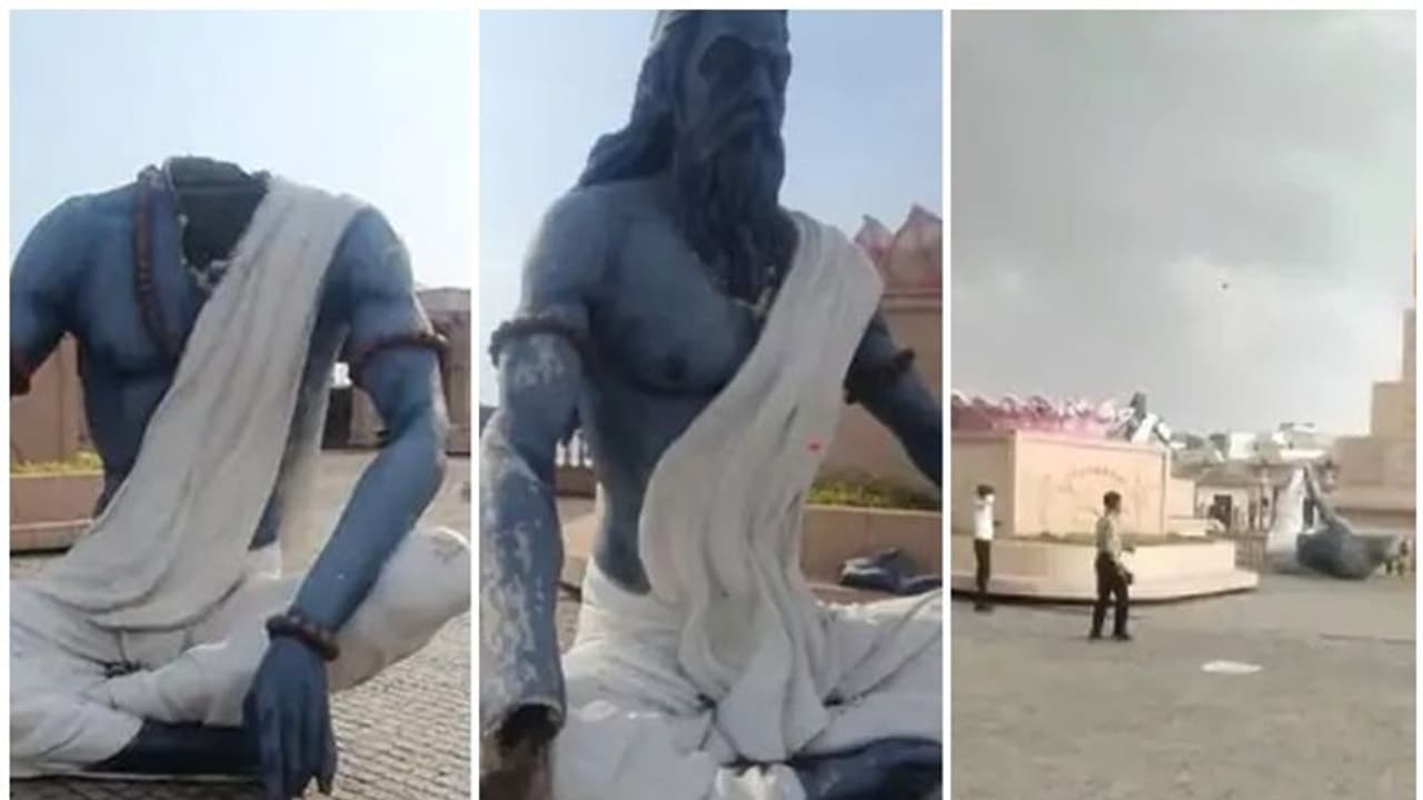 ಮೋದಿ ಉದ್ಘಾಟನೆ ಮಾಡಿದ್ದ ಮಹಾಕಾಲ ಲೋಕದ ಸಪ್ತಋಷಿ ಪ್ರತಿಮೆಗಳು ಬಿರುಗಾಳಿಗೆ ನೆಲಸಮ!