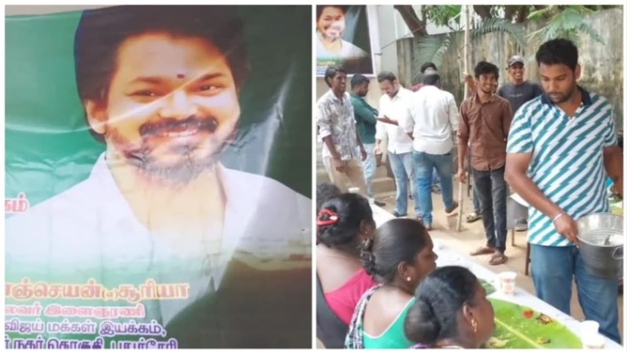 உலக பட்டினி தினம் தமிழகம் மற்றும் புதுவையில் உணவு வழங்கிய தளபதி ரசிகர்கள்! வயிறு குளிர்ந்து வாழ்த்திய ஏழைகள்! உலக பட்டினி தினம் தமிழகம் மற்றும் புதுவையில் உணவு வழங்கிய தளபதி ரசிகர்கள்! வயிறு குளிர்ந்து வாழ்த்திய ஏழைகள்!