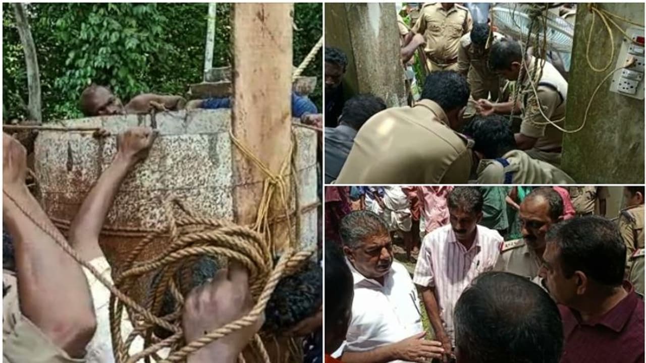 കിണർ വൃത്തിയാക്കുന്നതിനിടെ അപ്രതീക്ഷിത അപകടം; കിണറിൽ കുടുങ്ങി യോഹന്നാൻ, രക്ഷിക്കാൻ 5 മണിക്കൂറായി പരിശ്രമം കിണർ വൃത്തിയാക്കുന്നതിനിടെ അപ്രതീക്ഷിത അപകടം; കിണറിൽ കുടുങ്ങി യോഹന്നാൻ, രക്ഷിക്കാൻ 5 മണിക്കൂറായി പരിശ്രമം