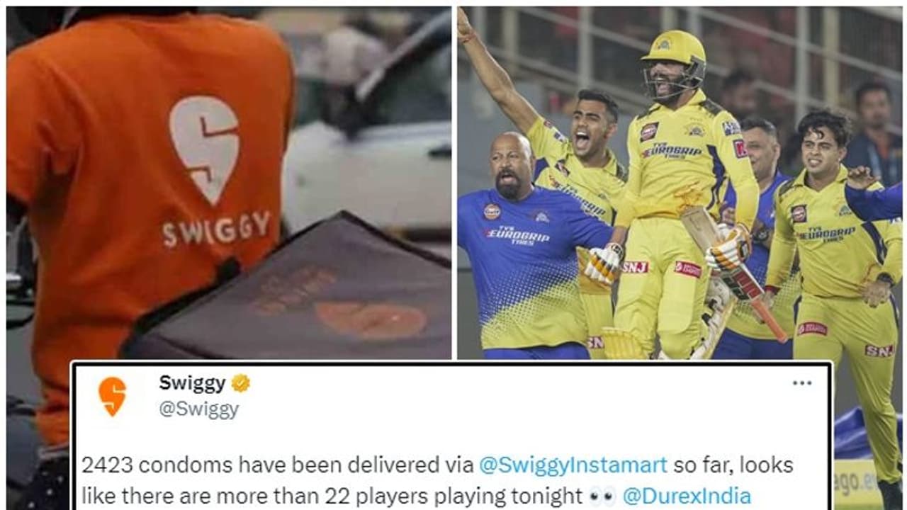 '22 ಪ್ಲೇಯರ್‌ ಮಾತ್ರವೇ ಆಡ್ತಿಲ್ಲ..' ಐಪಿಎಲ್‌ ಫೈನಲ್‌ ಟೈಮ್‌ನಲ್ಲಿ 'ಕಾಂಡಮ್‌' ಬೇಡಿಕೆ ಟ್ರೋಲ್‌ ಮಾಡಿದ ಸ್ವಿಗ್ಗಿ!