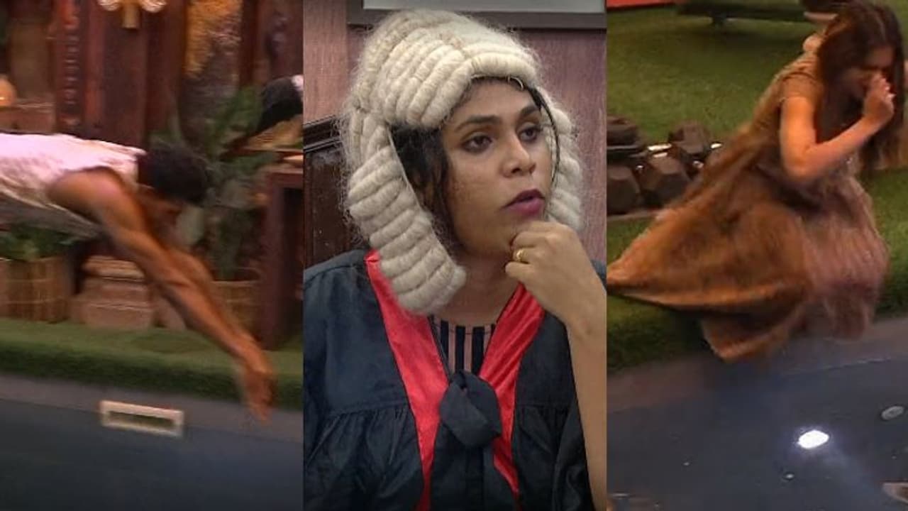 അഖിലിനും ശോഭയ്ക്കും ബിഗ് ബോസ് കോടതിയുടെ ശിക്ഷ, പൂളില് ചാടിച്ച് ജഡ്ജി നാദിറ അഖിലിനും ശോഭയ്ക്കും ബിഗ് ബോസ് കോടതിയുടെ ശിക്ഷ, പൂളില് ചാടിച്ച് ജഡ്ജി നാദിറ