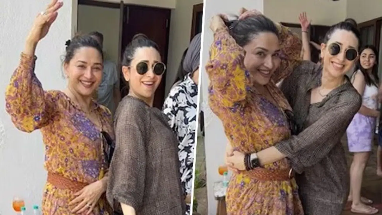 Karisma Kapoor's fun dance reunion with Madhuri Dixit makes Dil Toh Pagal Hai fans nostalgic WATCH