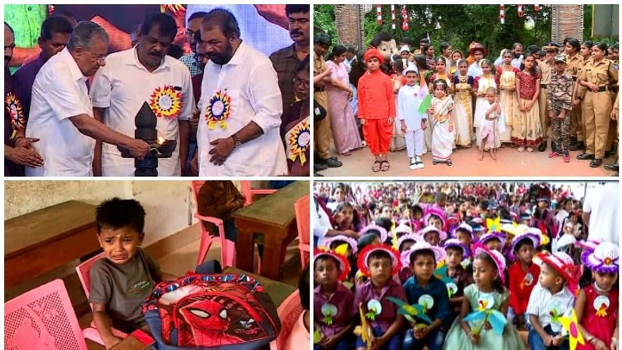 അവധിക്കാലത്തിന് വിട, സംസ്ഥാനത്ത് സ്കൂളുകള് തുറന്നു; ഒന്നാം ക്ലാസിലേക്ക് എത്തുന്നത് 3 ലക്ഷത്തോളം കുരുന്നുകൾ അവധിക്കാലത്തിന് വിട, സംസ്ഥാനത്ത് സ്കൂളുകള് തുറന്നു; ഒന്നാം ക്ലാസിലേക്ക് എത്തുന്നത് 3 ലക്ഷത്തോളം കുരുന്നുകൾ